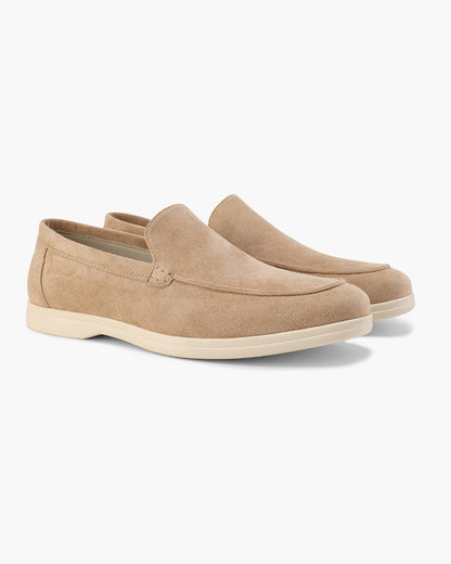 V Suede Loafers