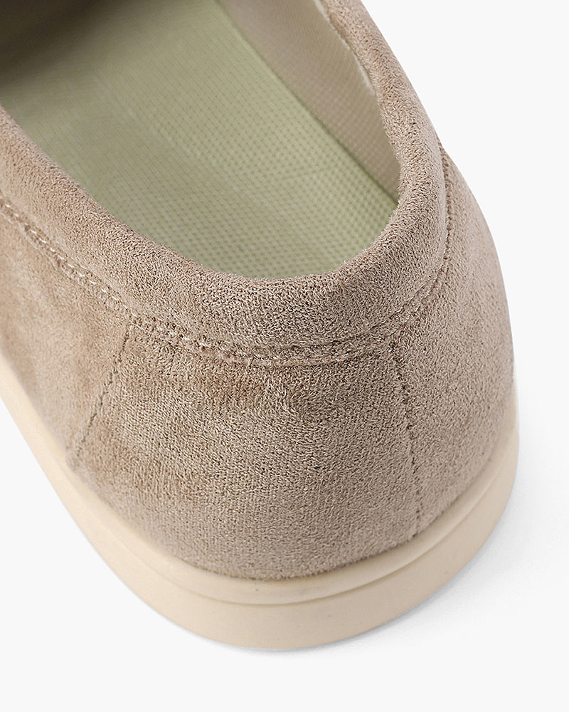 V Suede Loafers