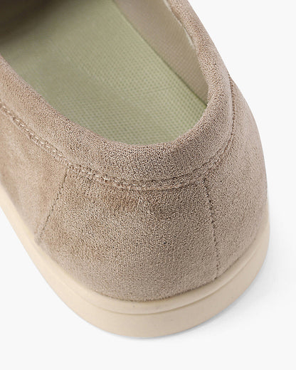 V Suede Loafers
