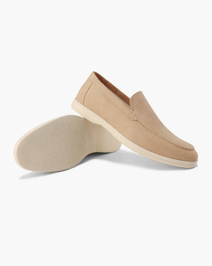 V Suede Loafers