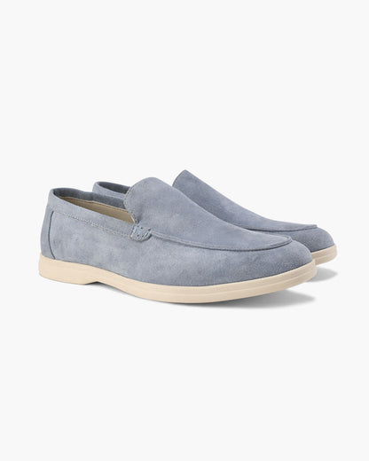 V Suede Loafers