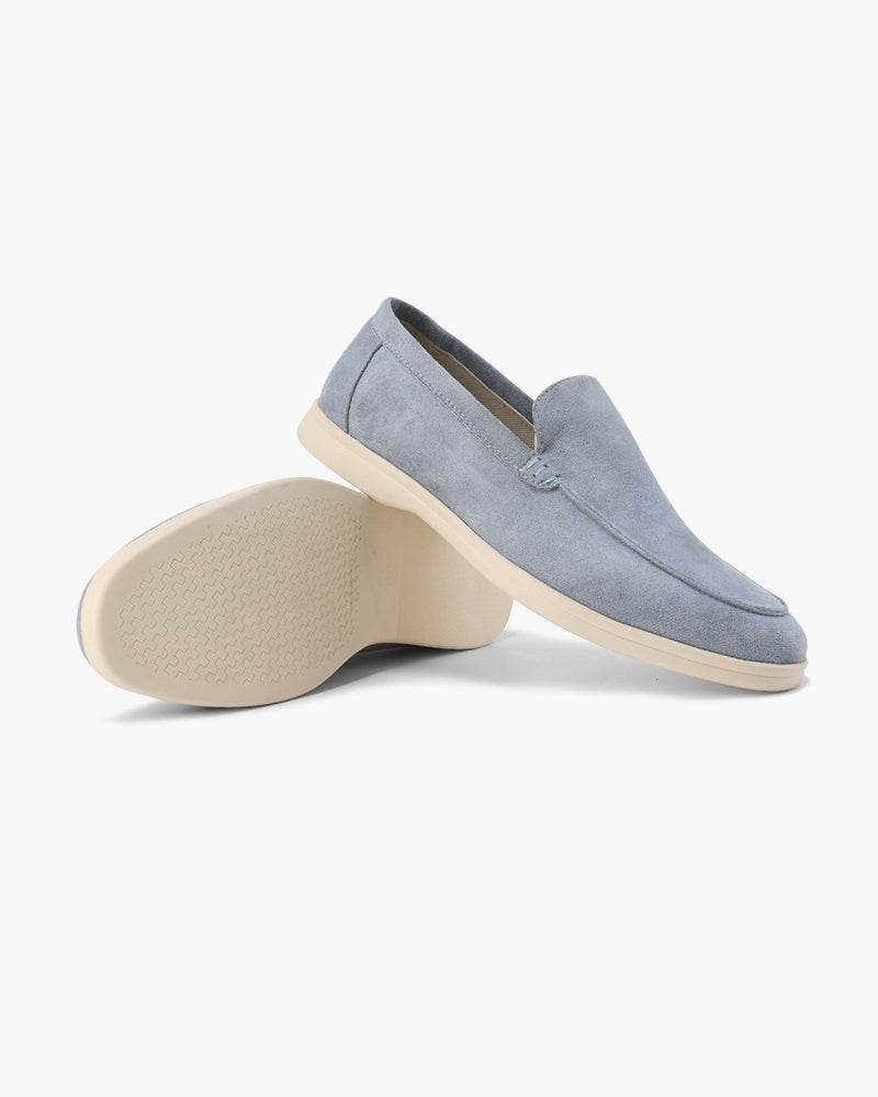 V Suede Loafers