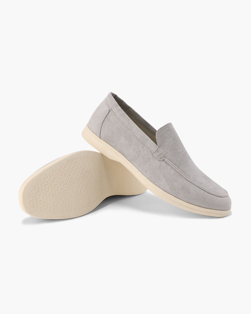 V Suede Loafers