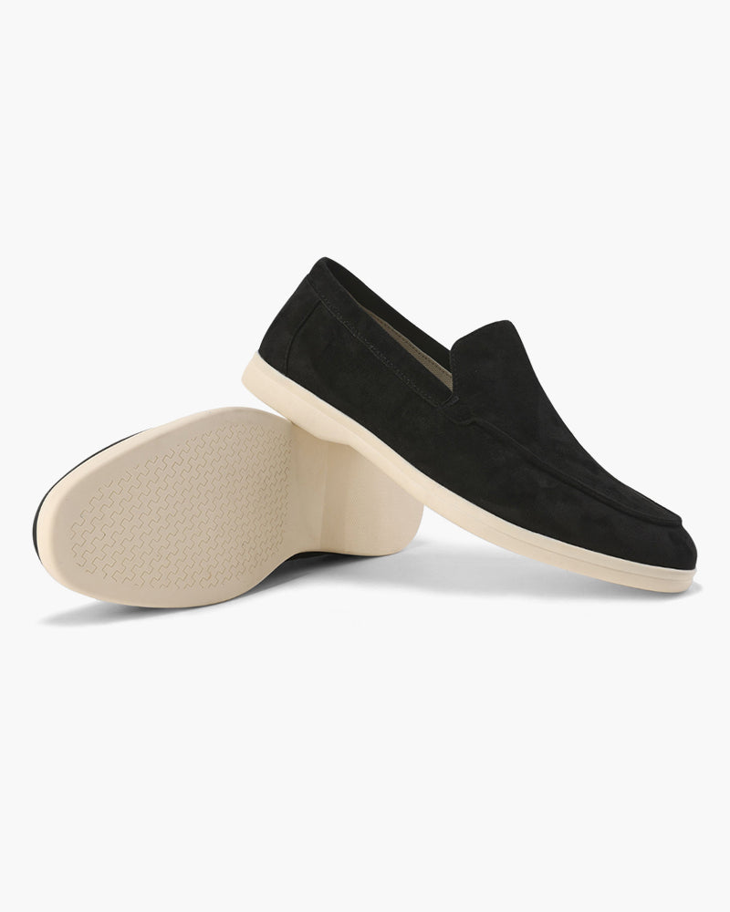V Suede Loafers