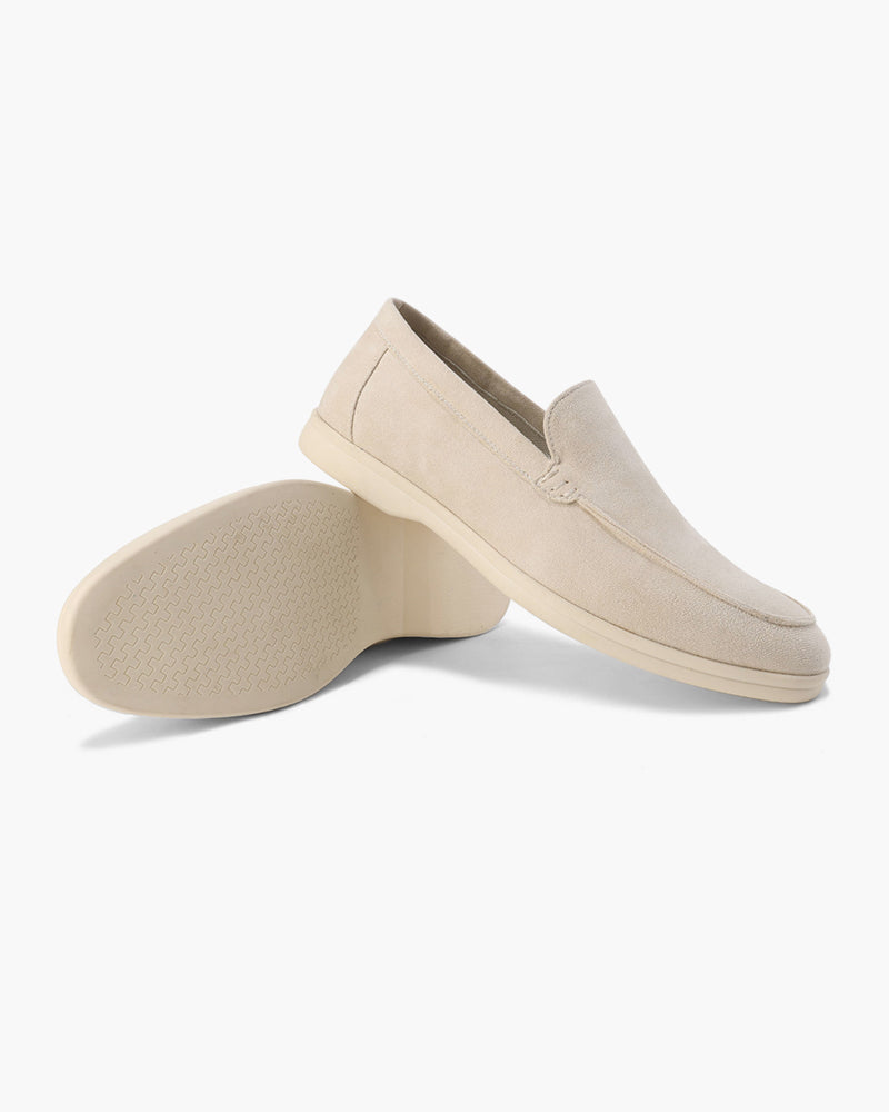 V Suede Loafers